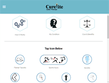 Tablet Screenshot of curelite.com